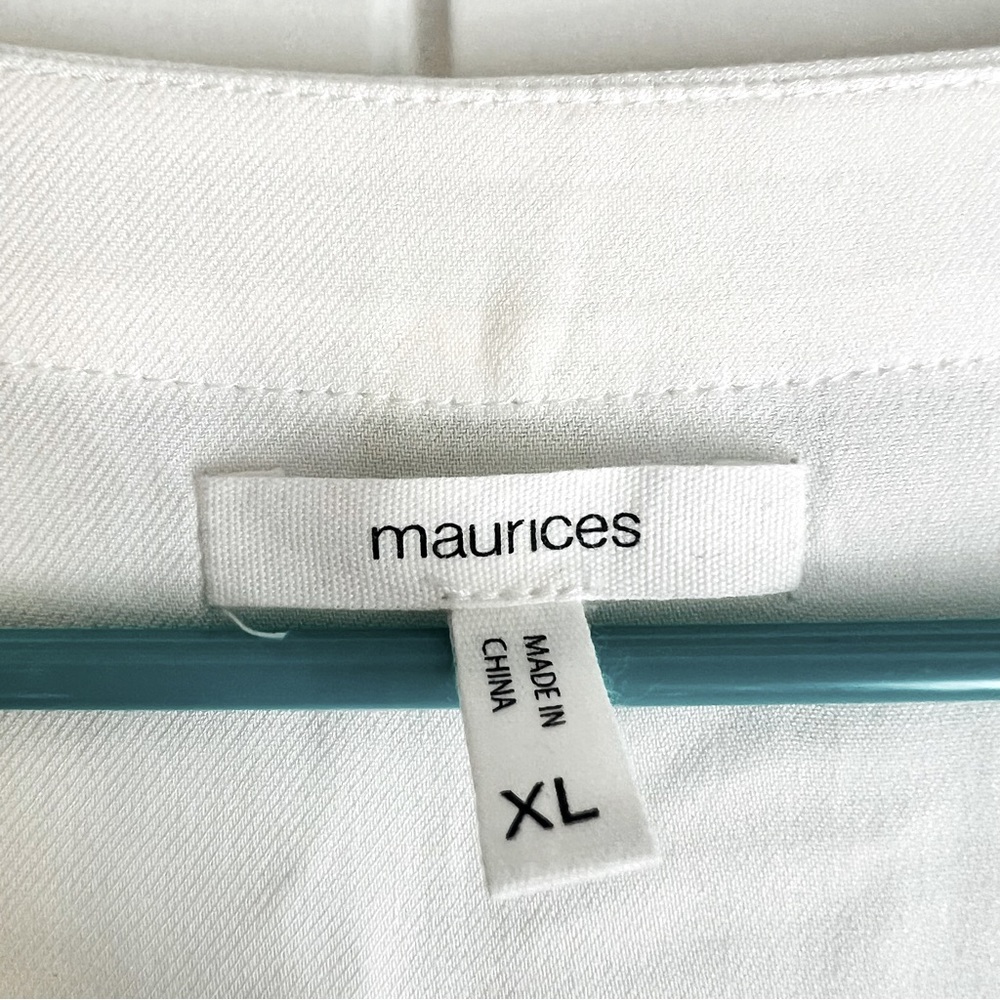 Maurices White Sleeveless Utility Dress XL - Picture 3 of 5